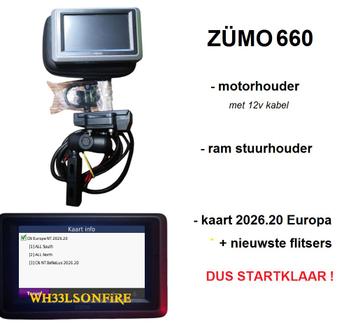 Zumo 660 met nieuwste kaart Europa 2026.02 beschikbaar voor biedingen