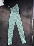 Elisabetta Franchi Jurk Groen/Wit Maat S/M/L, Maat 42/44 (L), Ophalen of Verzenden, Zo goed als nieuw, Knielengte