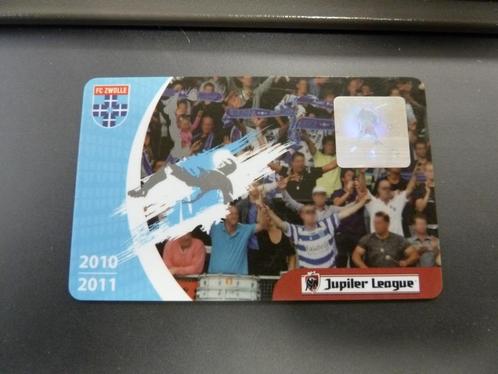 Seizoenkaart FC Zwolle 10-11 Spelershome, Verzamelen, Sportartikelen en Voetbal, Zo goed als nieuw, Overige typen, Overige binnenlandse clubs