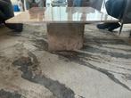 Marmeren salon tafel, Huis en Inrichting, Tafels | Salontafels, Overige materialen, 100 tot 150 cm, Vierkant, Minder dan 50 cm