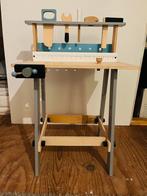 Houten kinderwerkbank met gereedschap, Kinderen en Baby's, Speelgoed | Houten speelgoed, Ophalen, Gebruikt