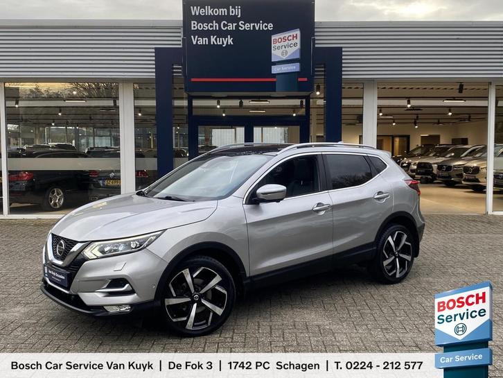 Nissan Qashqai 1.3 DIG-T Tekna + / Automaat / Vol-Leder / Pa, Auto's, Nissan, Bedrijf, Te koop, Qashqai, 360° camera, ABS, Airbags