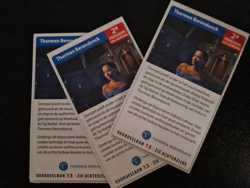 Thermen berendonck 
25% korting pp, Tickets en Kaartjes, Kortingen en Cadeaubonnen, Twee personen, Spa of Sauna, Kortingsbon