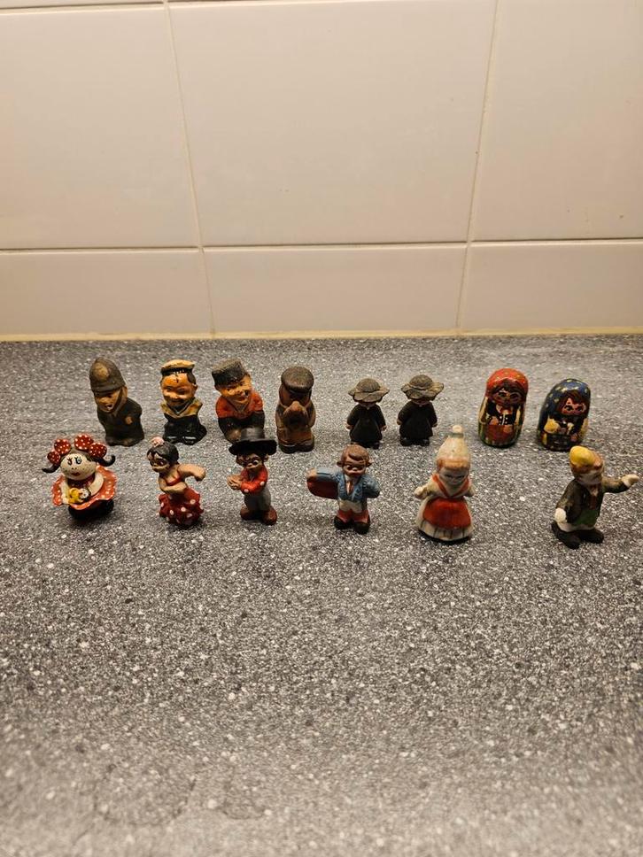 Vintage Aardewerk Figuurtjes - Wereld Collectie, Antiek en Kunst, Antiek | Speelgoed, Ophalen of Verzenden