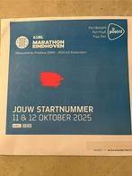 Startbewijs hele marthon Eindhoven, Tickets en Kaartjes, Eén persoon, Oktober