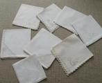 8 antieke zakdoeken handwerk zie foto's, Antiek en Kunst, Ophalen of Verzenden