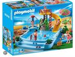 Playmobil Openluchtzwembad Met Glijbaan - 4858, Ophalen of Verzenden, Zo goed als nieuw, Complete set