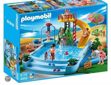 Playmobil Openluchtzwembad Met Glijbaan - 4858 beschikbaar voor biedingen