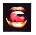 PTMD glasplaat decoratie Melani - 'Lip with Tongue' goedkoop, Ophalen of Verzenden, Nieuw