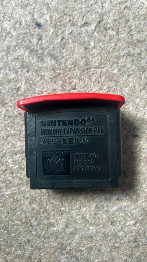 Nintendo 64 expansion pack orgineel, Spelcomputers en Games, Spelcomputers | Nintendo 64, Zo goed als nieuw, Met 1 controller