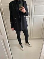 Zwarte blazer met parelmoer knopen, Maat 38/40 (M), H&M, Zwart, Ophalen of Verzenden