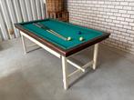 Biljarttafel 200x110cm met 2x Keu en Ballen set Complee, Sport en Fitness, Biljarten en Poolen, Ophalen, Gebruikt, Biljarttafel