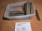 Roco Geo line rails met bedding., Hobby en Vrije tijd, Gelijkstroom, Rails, Ophalen of Verzenden, Zo goed als nieuw