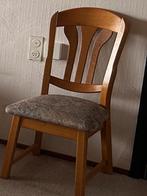 Set van 4 houten eettafelstoelen, Ophalen, Gebruikt, Bruin, Vier