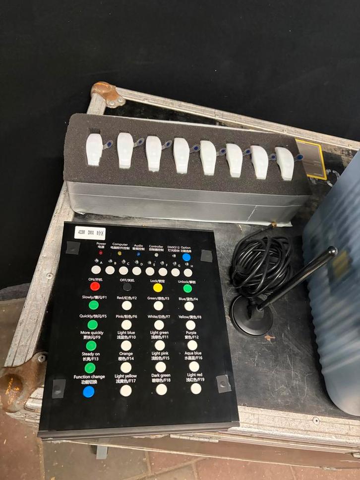 DMX RGB Armbanden + Controller, Muziek en Instrumenten, Licht en Laser, Gebruikt, Licht, Kleur, Ophalen of Verzenden