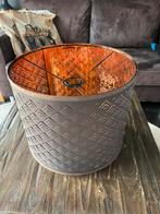 Lampenkap brons/koper/bruin 37cm, Huis en Inrichting, Lampen | Lampenkappen, Rond, Ophalen of Verzenden, Zo goed als nieuw, Bruin