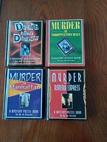 4 x A Mystery Puzzle Book You are the Detective !  3 x NEW + beschikbaar voor biedingen