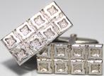 Schitterende Retro Massief Zilveren Manchetknopen, Sieraden, Tassen en Uiterlijk, Antieke sieraden, Ophalen of Verzenden, Zilver