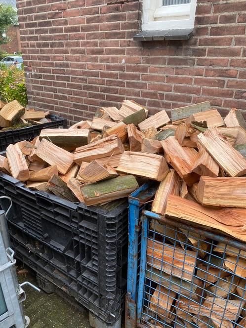 Openhaardhout beuken en eiken gratis thuisbezorgd, Tuin en Terras, Haardhout, Blokken, 6 m³ of meer, Ophalen of Verzenden