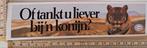 Vintage sticker Esso tijger of tankt u liever bij een konijn, Ophalen of Verzenden, Nieuw, Overige typen