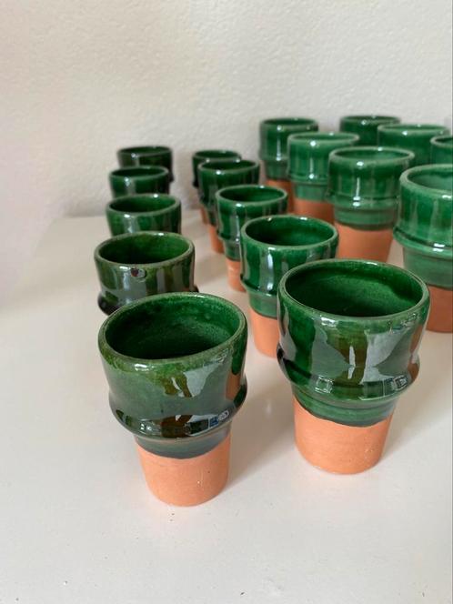 Cappuccino- koffie kopje Marokko groen, Huis en Inrichting, Keuken | Servies, Zo goed als nieuw, Kop(pen) en/of Schotel(s), Overige stijlen