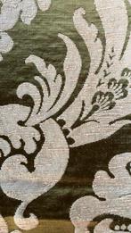 Gordijnen, groen/ wit, geweven en zware kwaliteit!, Huis en Inrichting, Ophalen, Gebruikt, 100 tot 150 cm, Groen