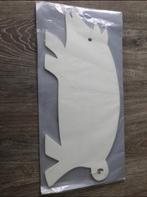 Knutselen & vakantie / hout varken / muurdecoratie, Ophalen of Verzenden, Zo goed als nieuw, Materiaal