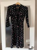 Zwart jurkje met hartjes & trekkoord maat 34 Dorothy Perkins, Zwart, Ophalen of Verzenden, Zo goed als nieuw, Maat 34 (XS) of kleiner