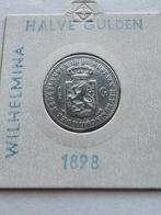 1/2 gulden 1898 / halve gulden 1898 / Kroningsjaar!, ½ gulden, Zilver, Ophalen of Verzenden, Koningin Wilhelmina