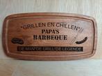 Houten serveerplank - Papa's Barbeque, Ophalen of Verzenden, Nieuw, Rechthoekig, Hout