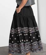 Vanessa Bruno zwarte lange rok, borduursels, maxi skirt Aoda, Kleding | Dames, Rokken, Zwart, Maat 42/44 (L), Nieuw, Vanessa Bruno