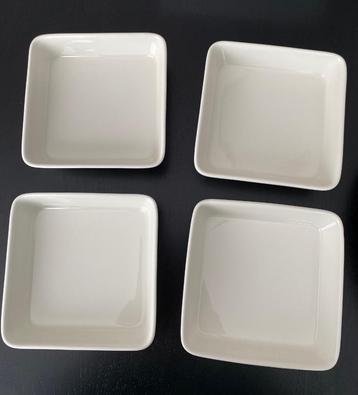 Arabia / Iittala, Teema, off-wit, 4 vierkante schaaltjes beschikbaar voor biedingen