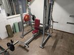 Hammer Strength Militairy Press Bench, Ophalen, Zo goed als nieuw, Fitnessbank