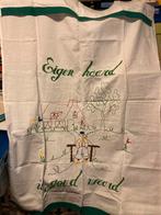 Overhanddoek vintage handdoekrek Eigen haard is goud waard, Antiek en Kunst, Ophalen of Verzenden