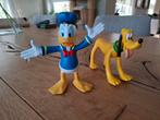 Donald Duck en Pluto beeldje, vintage, Verzamelen, Ophalen of Verzenden, Donald Duck, Zo goed als nieuw, Beeldje of Figuurtje