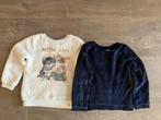 fleece sweaters 110 116 Wit: mon ami, Blauw: harten, Ophalen of Verzenden, Gebruikt, Meisje, Trui of Vest