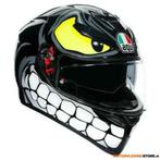 AGV K3 SV E2205 MULTI MPLK ANGRY BLACK, Zwart, Motoren, Kleding | Motorhelmen, Ophalen of Verzenden, Nieuw met kaartje