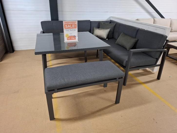 Lounge dining set Tropea Garden Impressions, Tuin en Terras, Tuinsets en Loungesets, Gebruikt, Loungeset, Wicker, 5 zitplaatsen