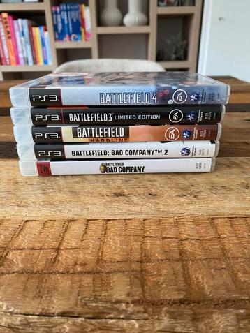 Collectie (5 stuks) van “Battlefield” games voor PS3 beschikbaar voor biedingen