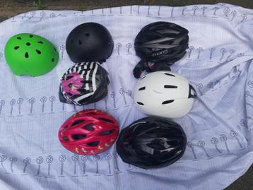 Fietshelmen, paarse, groene, rode, Giro, en andere diverse e beschikbaar voor biedingen