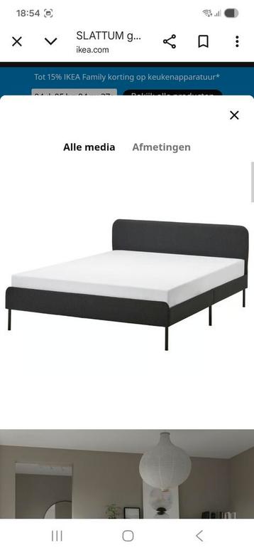 Stijlvol bedframe - lattenbodem ikea slattum - afbeelding 2