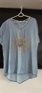 Nieuwe Blouse met Oog Design, Maat 38/40 (M), Blauw, Nieuw, Ophalen of Verzenden