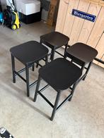 Zwarte bar krukken ikea zgan, 2 krukken, Ophalen, Zo goed als nieuw, 60 tot 90 cm