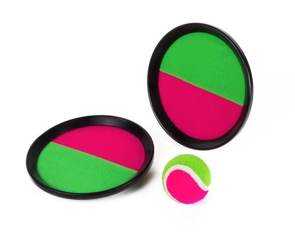 Vangspel met klittenband - Roze/Groen, Kinderen en Baby's, Speelgoed | Buiten | Los speelgoed, Nieuw, Ophalen of Verzenden