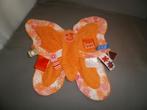 label label doek vlinder For kits oranje badstof en gebloemd, Ophalen of Verzenden, Nieuw, Overige typen