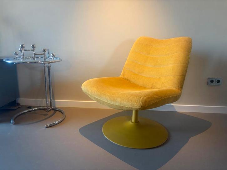 Zuiver Bubba fauteuil - Stijlvolle draaifauteuil, Huis en Inrichting, Fauteuils, Zo goed als nieuw, Stof, 75 tot 100 cm, Ophalen