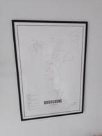 Schilderij wijnregio Bourgogne, Overige typen, Onbekend, Ophalen of Verzenden, Minder dan 10 m²