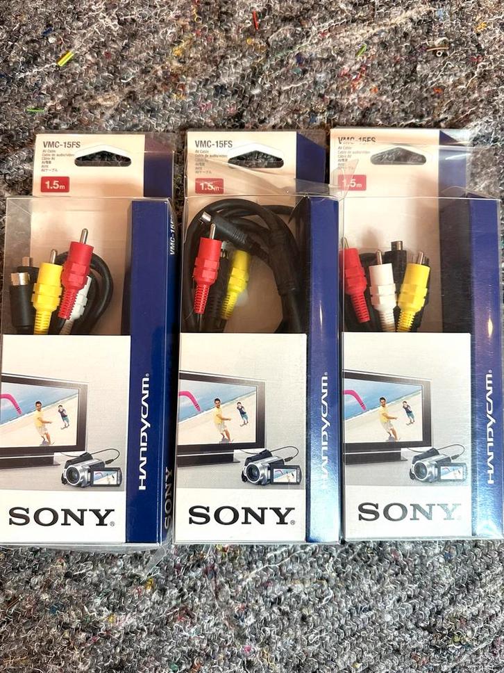 Videokabels - Sony VMC-15FS AV Kabels (Nieuw), Audio, Tv en Foto, Audiokabels en Televisiekabels, Nieuw, Coaxiale kabel, Minder dan 2 meter