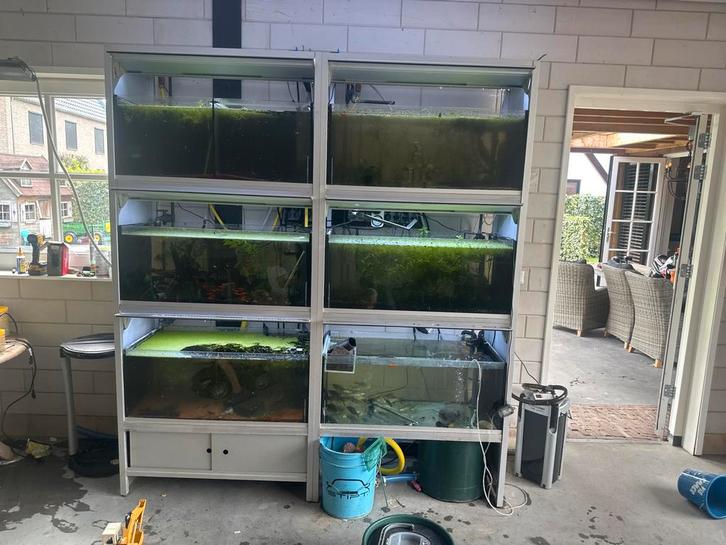 Mooi aqaurium stelling, Dieren en Toebehoren, Vissen | Aquaria en Toebehoren, Gebruikt, Grind, Zand of Voedingsbodem, Ophalen of Verzenden