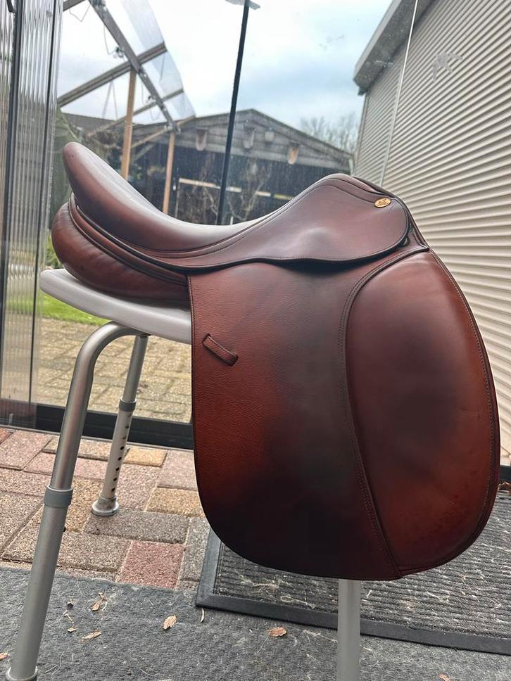 Prestige dressuurzadel bruin cognac, Dieren en Toebehoren, Paarden en Pony's | Zadels, Dressuur, Ophalen of Verzenden